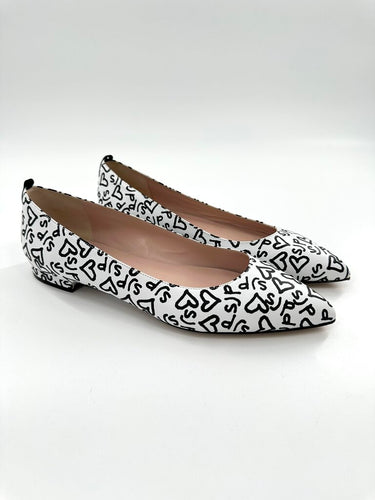Sarah Jessica Parker heart pointed toe flats