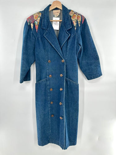 Vintage Porto Modes denim double breasted dress
