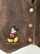 Load image into Gallery viewer, Vintage Mickey Mouse Suede Vest