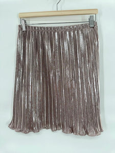 Dex accordion metallic skirt