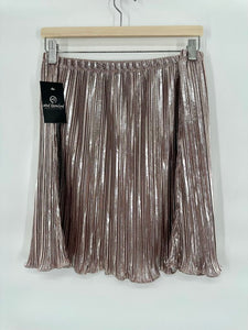 Dex accordion metallic skirt