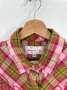 Vintage Panhandle Slim Western Plaid Snap Down Shirt