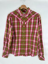 Load image into Gallery viewer, Vintage Panhandle Slim Western Plaid Snap Down Shirt