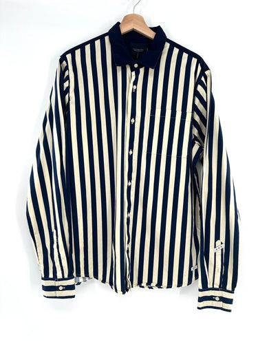 Scotch & Soda striped button down shirt men's