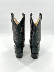 Old West Cowboy Boots with Red Embroidery