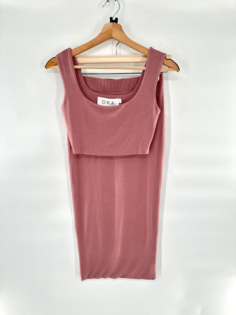 Okakie Two Pc Set / Skirt and Crop Top