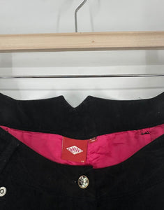oilily velvet skirt with green trim