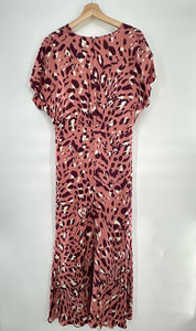 Inwear Satin Hi Lo Cheetah Print Dress NWT