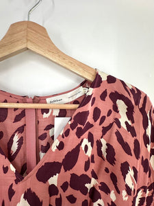 Inwear Satin Hi Lo Cheetah Print Dress NWT