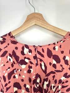 Inwear Satin Hi Lo Cheetah Print Dress NWT