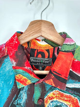 Load image into Gallery viewer, Paisley &amp; Gray abstract print button down shirt mne&#39;s