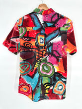 Load image into Gallery viewer, Paisley &amp; Gray abstract print button down shirt mne&#39;s