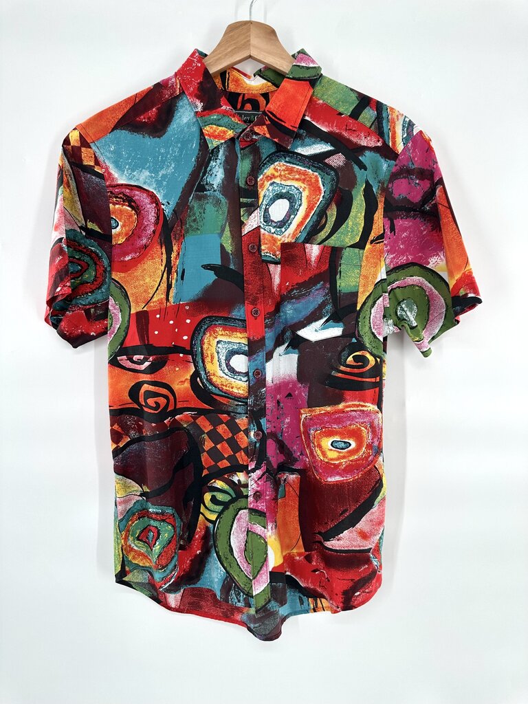 Paisley & Gray abstract print button down shirt mne's