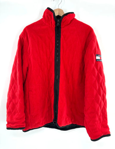 Vintage 90's Tommy Hilfiger Quilted Fleece Jacket Men's