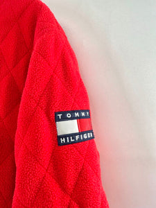 Vintage 90's Tommy Hilfiger Quilted Fleece Jacket Men's