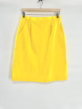 Load image into Gallery viewer, Vintage 19th Avenue yellow cotton skirt
