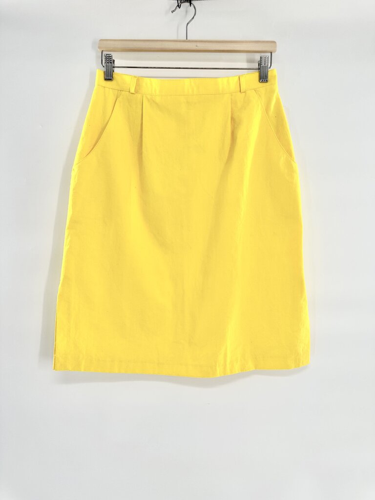 Vintage 19th Avenue yellow cotton skirt