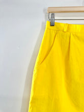 Load image into Gallery viewer, Vintage 19th Avenue yellow cotton skirt