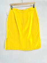 Load image into Gallery viewer, Vintage 19th Avenue yellow cotton skirt