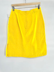 Vintage 19th Avenue yellow cotton skirt