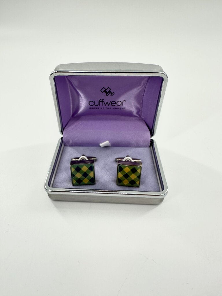 Cuffwear gingham cuff links