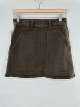 Load image into Gallery viewer, Wilfred Free Olive Denim Mini Skirt