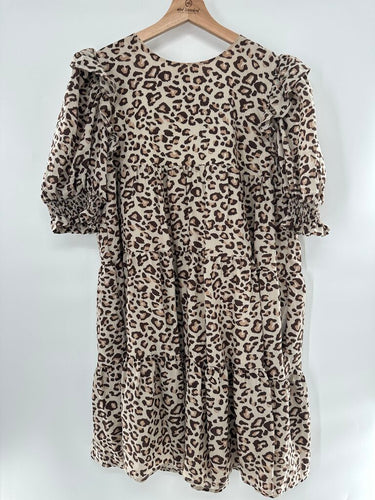 La'Ven leopard print babydoll style dress