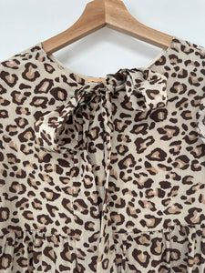 La'Ven leopard print babydoll style dress