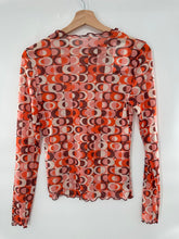 Load image into Gallery viewer, Only Mesh Long sleeve Top / abstract print