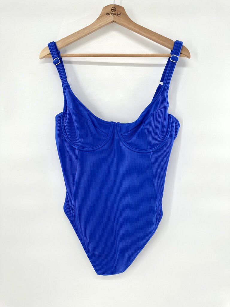 Zulu & Zephyr Rib Balconette one piece bathing suit NWT