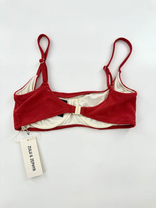 Zulu & Zephyr ruby bralette bikini top NWT