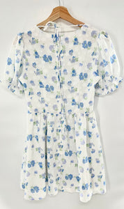 short sleeve floral dress mini