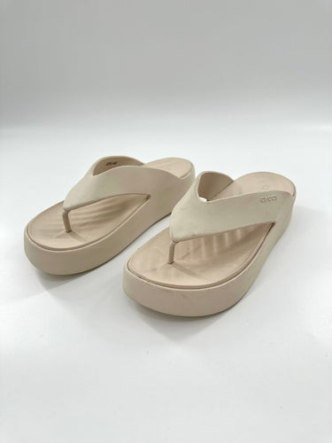 Croc platform flip flops