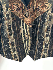 Vintage Villa Factory western tapestry cropped jacket