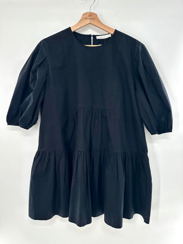 Oak + Fort Ruffle short sleeve dress
