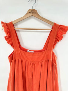 Lost + Wander Boho Ruffle Strap Midi Dress