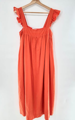 Lost + Wander Boho Ruffle Strap Midi Dress