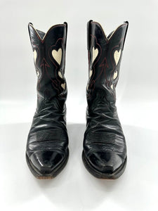 Luchesse classic queen of hearts cowboy boots ( retail for $2000)