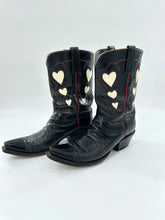 Load image into Gallery viewer, Luchesse classic queen of hearts cowboy boots ( retail for $2000)