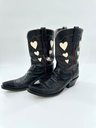 Luchesse classic queen of hearts cowboy boots ( retail for $2000)