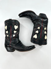 Load image into Gallery viewer, Luchesse classic queen of hearts cowboy boots ( retail for $2000)