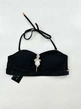 Load image into Gallery viewer, Santemare Two Pc Bikini Black and Gold Metallic