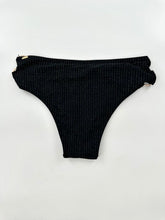 Load image into Gallery viewer, Santemare Two Pc Bikini Black and Gold Metallic