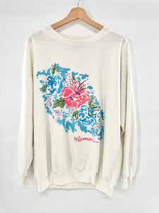 Vintage 80's/90's Maman flower print sweatshirt