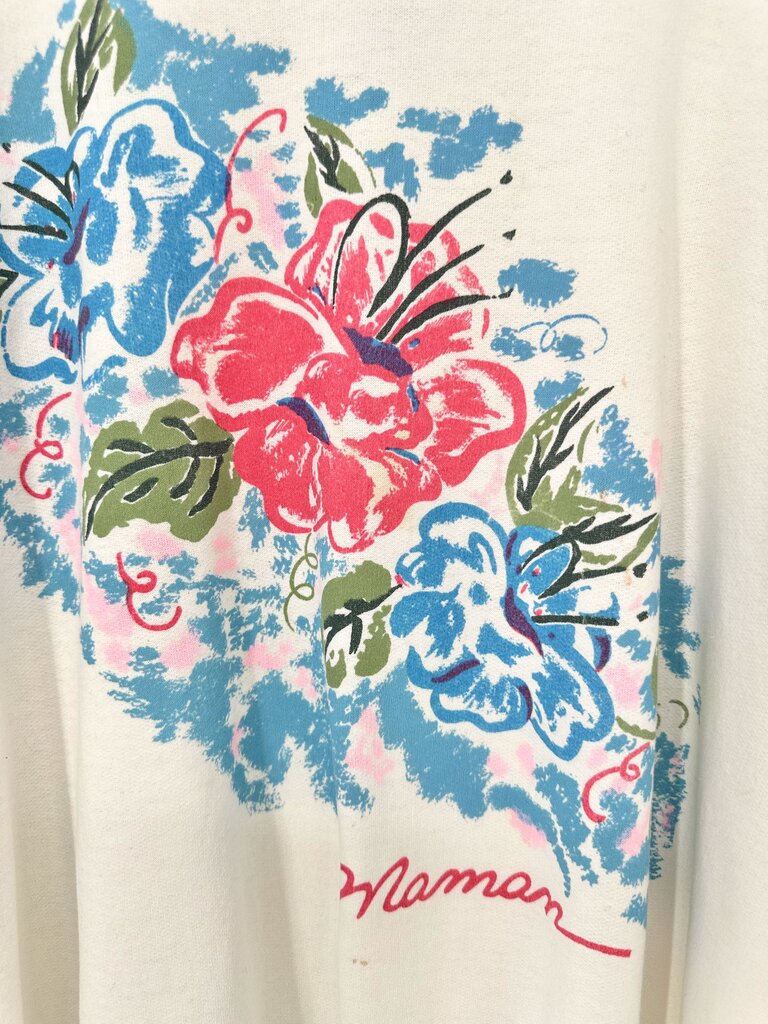 Vintage 80's/90's Maman flower print sweatshirt