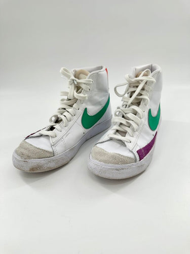 Nike High Top Sneakers White/Green/Purple