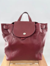 Load image into Gallery viewer, Longchamp le Pliage cuir backpack leather