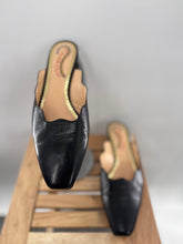 Load image into Gallery viewer, Charlotte Olympia leather slide mules marcel wavy slides