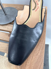 Load image into Gallery viewer, Charlotte Olympia leather slide mules marcel wavy slides