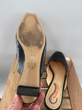 Load image into Gallery viewer, Charlotte Olympia leather slide mules marcel wavy slides
